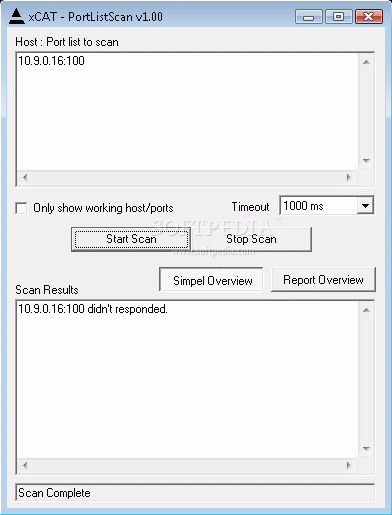 xCAT - PortListScan Crack + Serial Number (Updated)