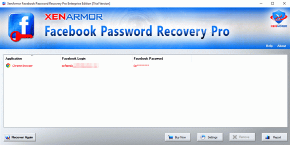 XenArmor Facebook Password Recovery Pro Crack + Keygen Updated