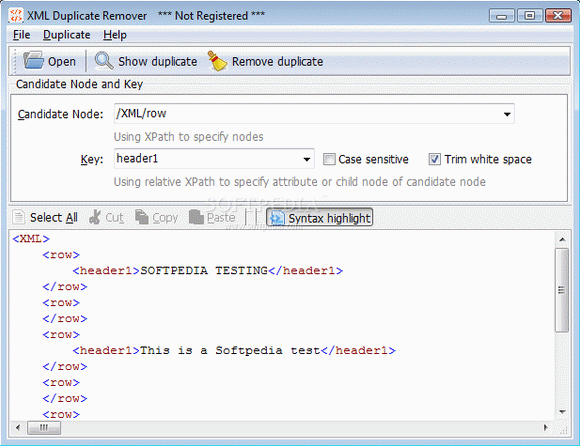 XML Duplicate Remover Crack With Serial Key