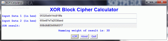 XOR Block Chiper Calculator Crack + Activation Code