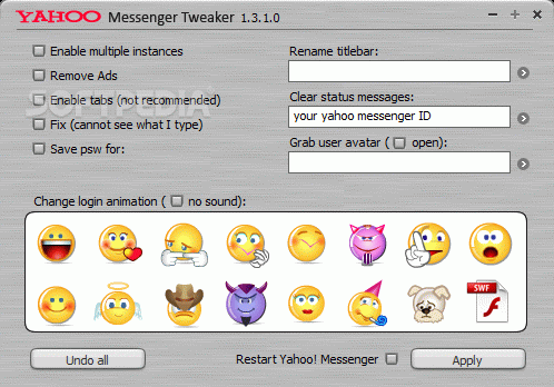 Yahoo! Messenger Tweaker Crack + Activation Code Download