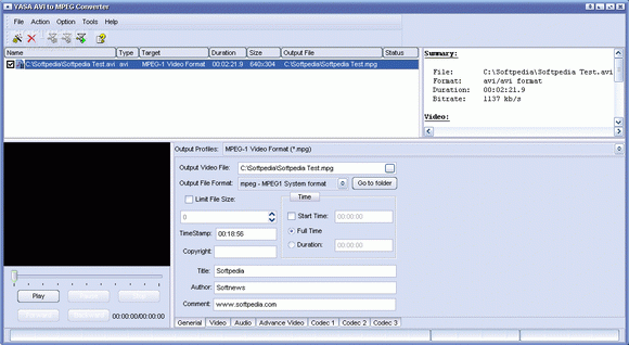 YASA AVI to MPEG Converter Crack Full Version