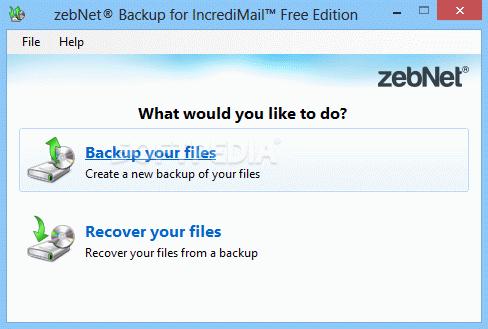 zebNet Backup for IncrediMail Free Edition Crack + Keygen Download