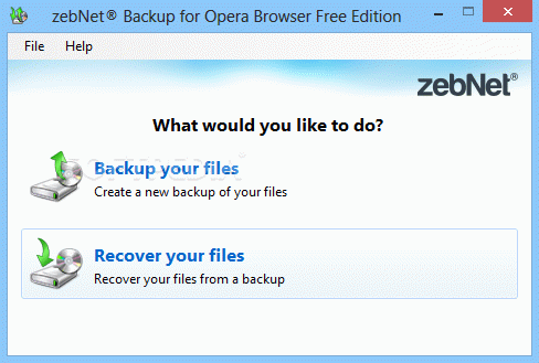 zebNet Backup for Opera Browser Free Edition Crack With Serial Key