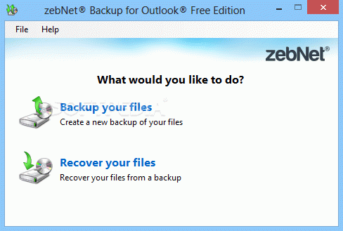 zebNet Backup for Outlook Free Edition Crack + Serial Key Download