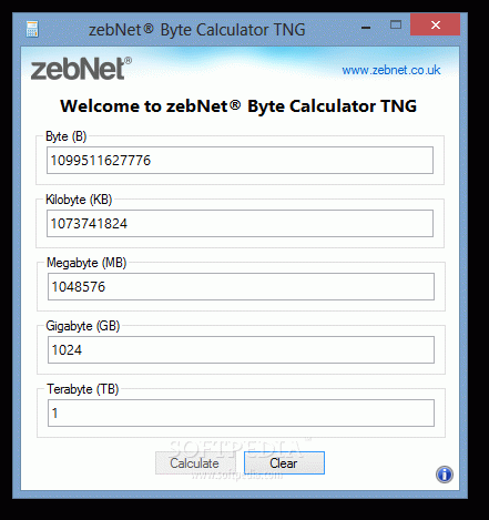 zebNet Byte Calculator TNG Crack + Serial Number Download 2024