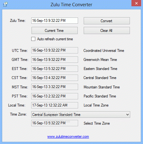 Zulu Time Converter Crack With Activator 2024