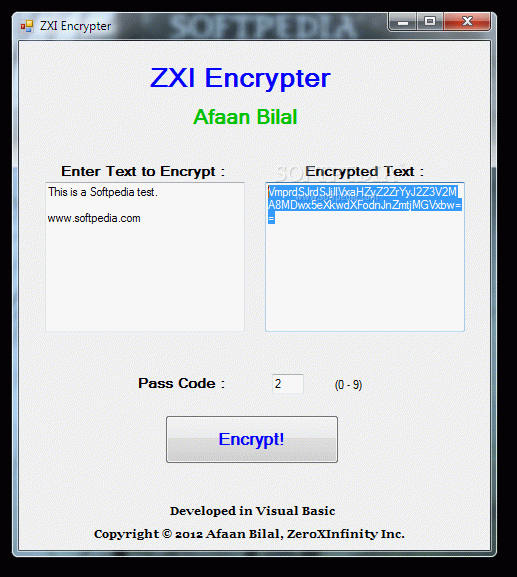 ZXI Encrypter Serial Number Full Version